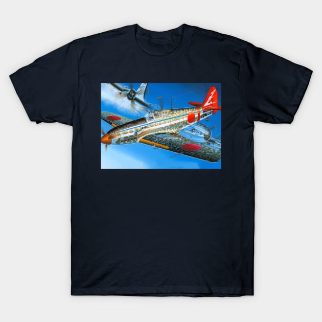 Kawasaki Ki-61 Otsu T-Shirt by Aircraft.Lover